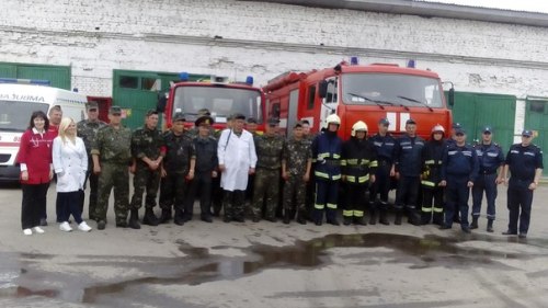 У виховній колонії рятувальники провели навчання