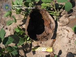 У полі на Дубенщині знайшли скелет із каскою та протигазом