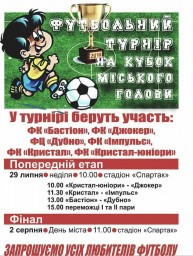 За Кубок мера позмагається 5 футбольних команд