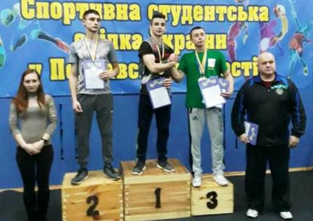 Вихованець Дубенської районної ДЮСШ - переможець Чемпіонату України з армспорту серед студентів