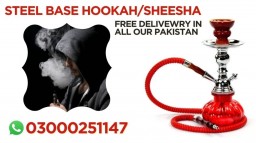 Steel Base Hookah/Sheesha